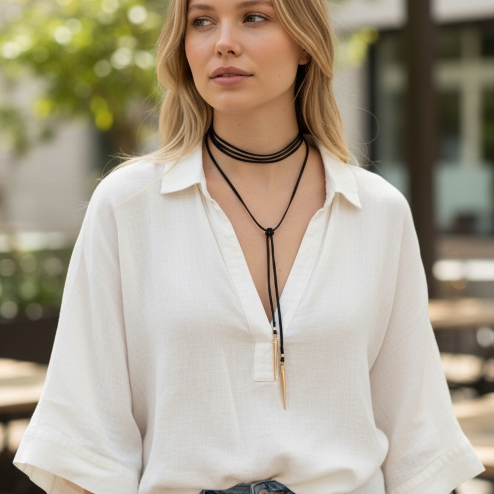 Suede choker black